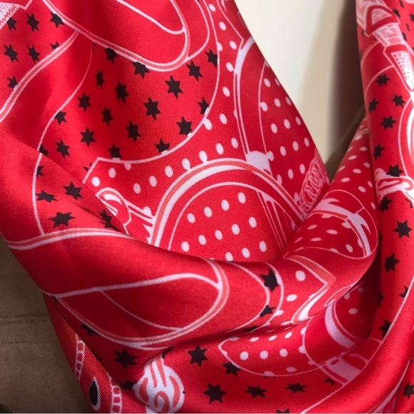 Scarf Square Print Square Scarf bandanna - Picture 5 of 6